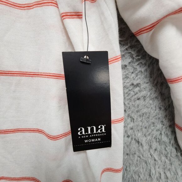 Ana A New Approach Top Womens 2X Snowdrift Stripe Scoop Neck Shirt NEW w/ Tag‎ - Picture 6 of 14